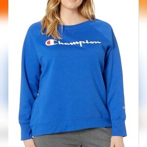 Champion Womens Plus Powerblend Feece Crewneck oversized relax fit warm